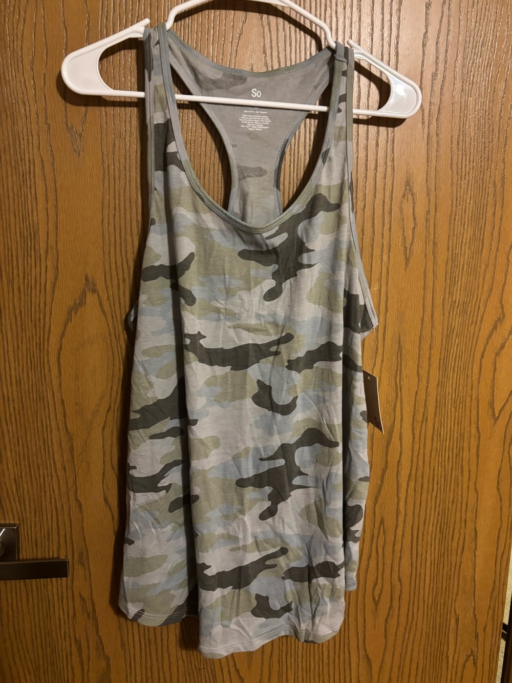 SO Camo Print Racerback Tank